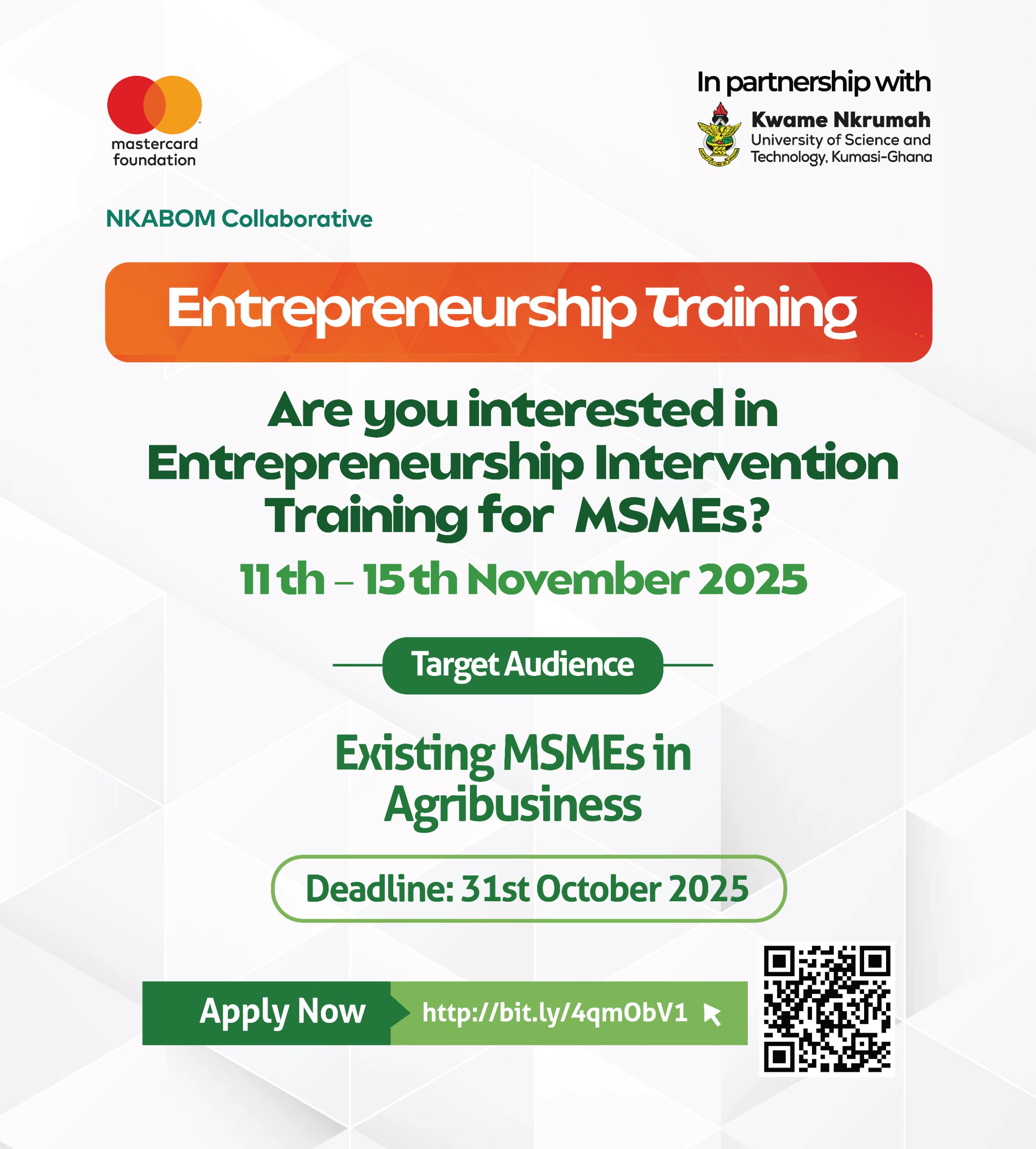 entrepreneurship intervention training (eit) for msmes